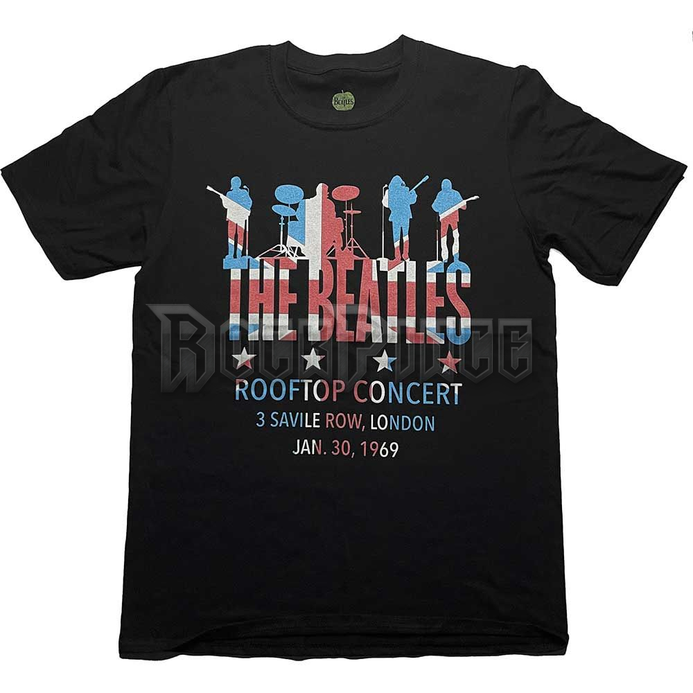 The Beatles - Rooftop Flag - unisex póló - BEATTEE461MB