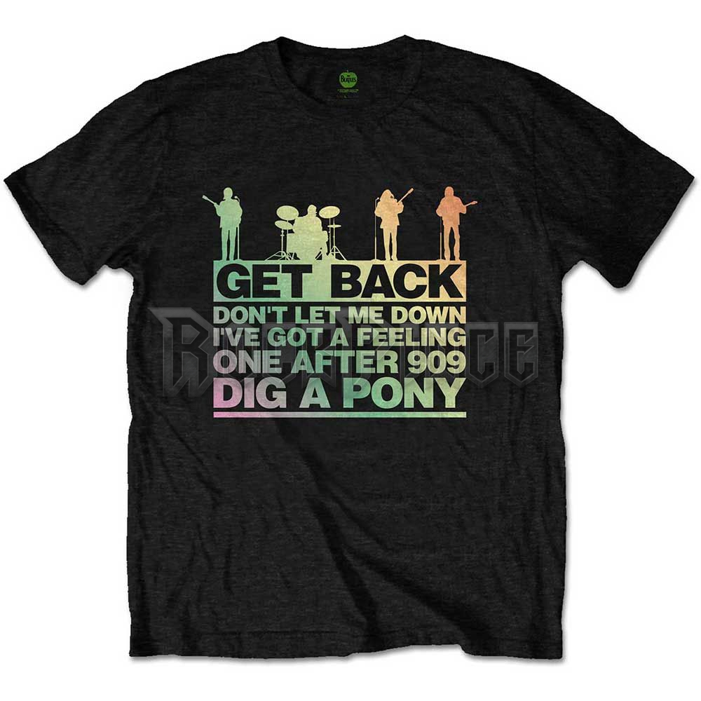 The Beatles - Get Back Gradient - unisex póló - BEATTEE425MB