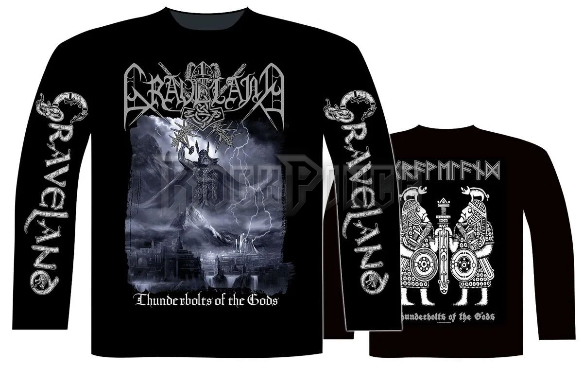 GRAVELAND - THUNDERBOLTS OF THE GODS - unisex hosszú ujjú póló - CL2464