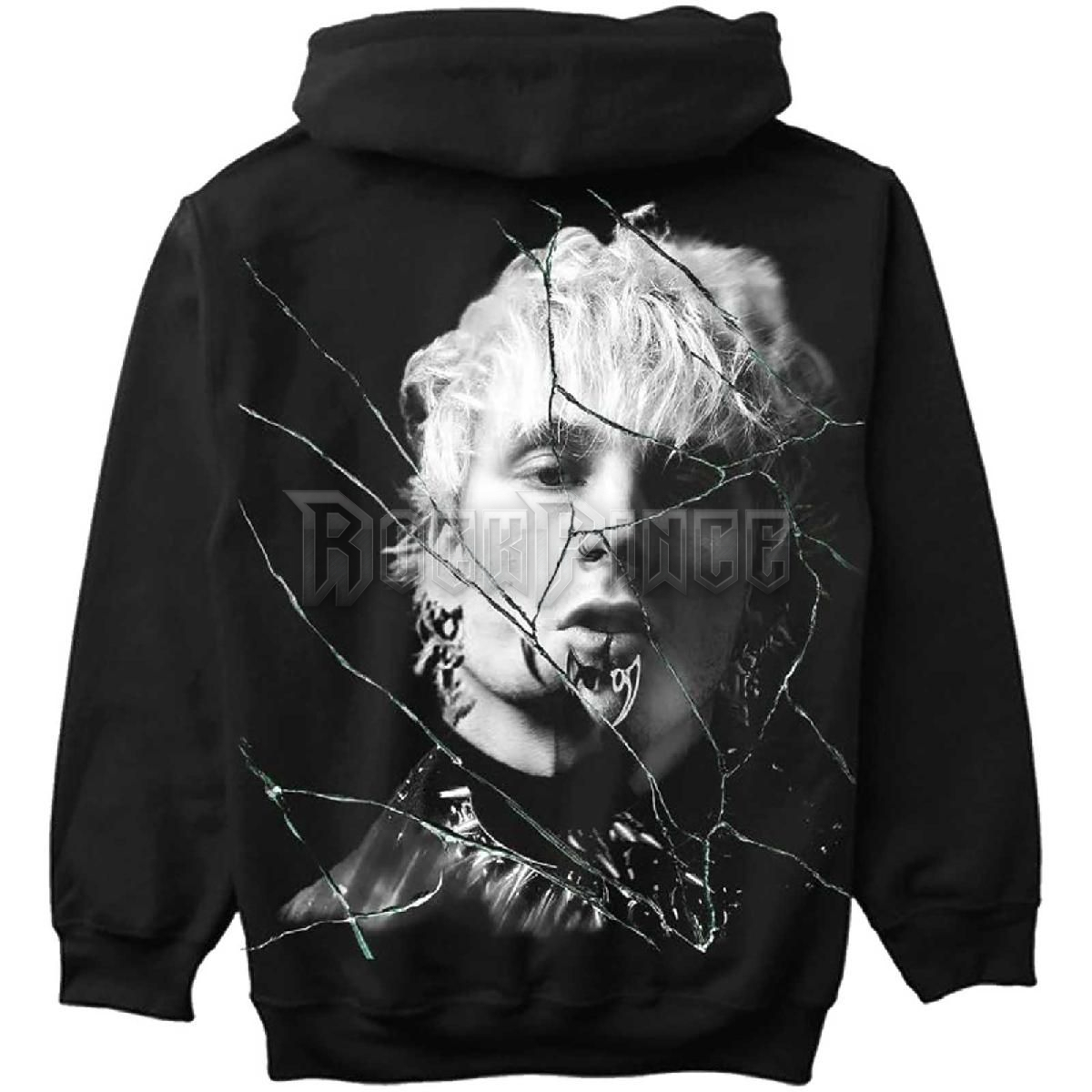 Machine Gun Kelly - Cracked Glass - unisex kapucnis pulóver - MGKHD06MB