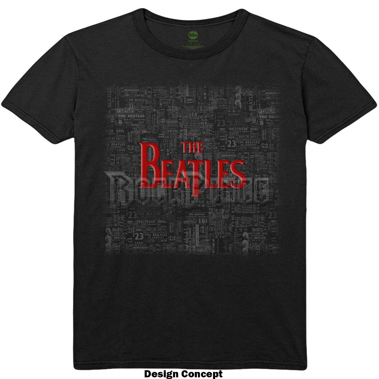 The Beatles - Tickets & Logo - unisex póló - BEATTEE453MB