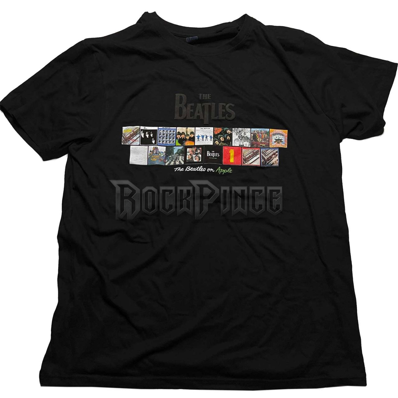 The Beatles - Albums on Apple - unisex póló - BEATTEE442MB