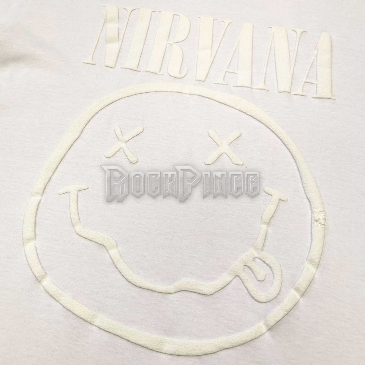 Nirvana - White Happy Face - unisex póló - NIRVTS78MW