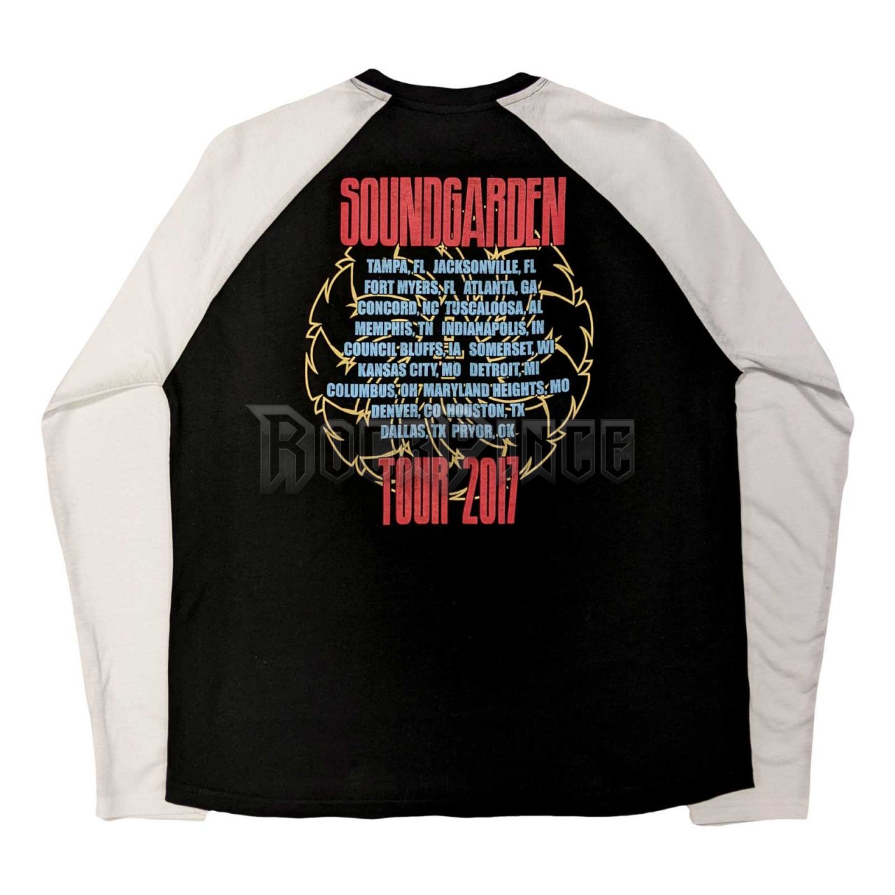 Soundgarden - Tour 2017 - unisex raglán ujjú póló - SGRL11MBW