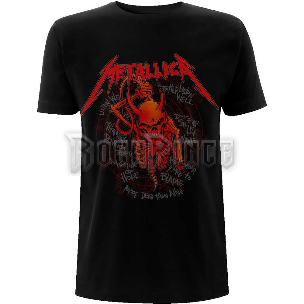 METALLICA - SKULL SCREAMING RED 72 SEASONS - unisex póló - METTS84MB / PHDMTLTSBSKULLRED