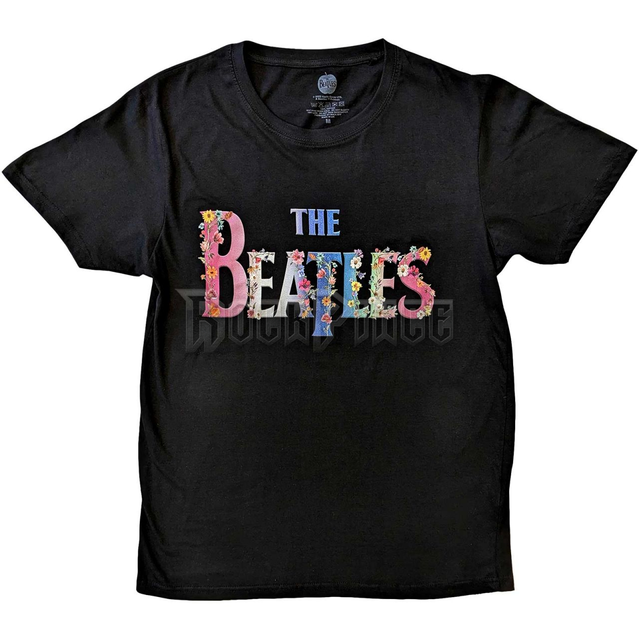 The Beatles - Floral Logo - unisex póló - BEATTEE531MB