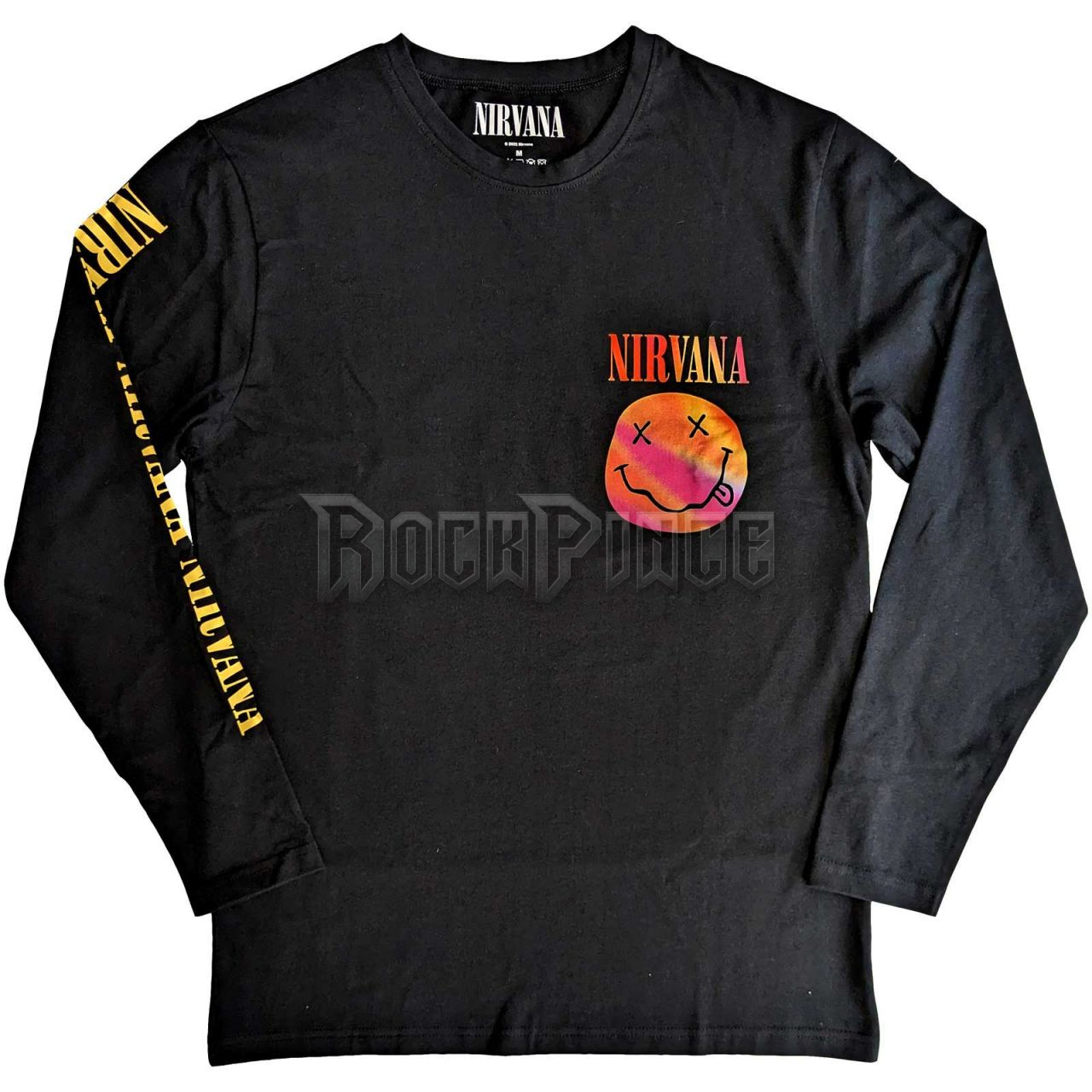 Nirvana - Gradient Happy Face - unisex hosszú ujjú póló - NIRVLST85MB