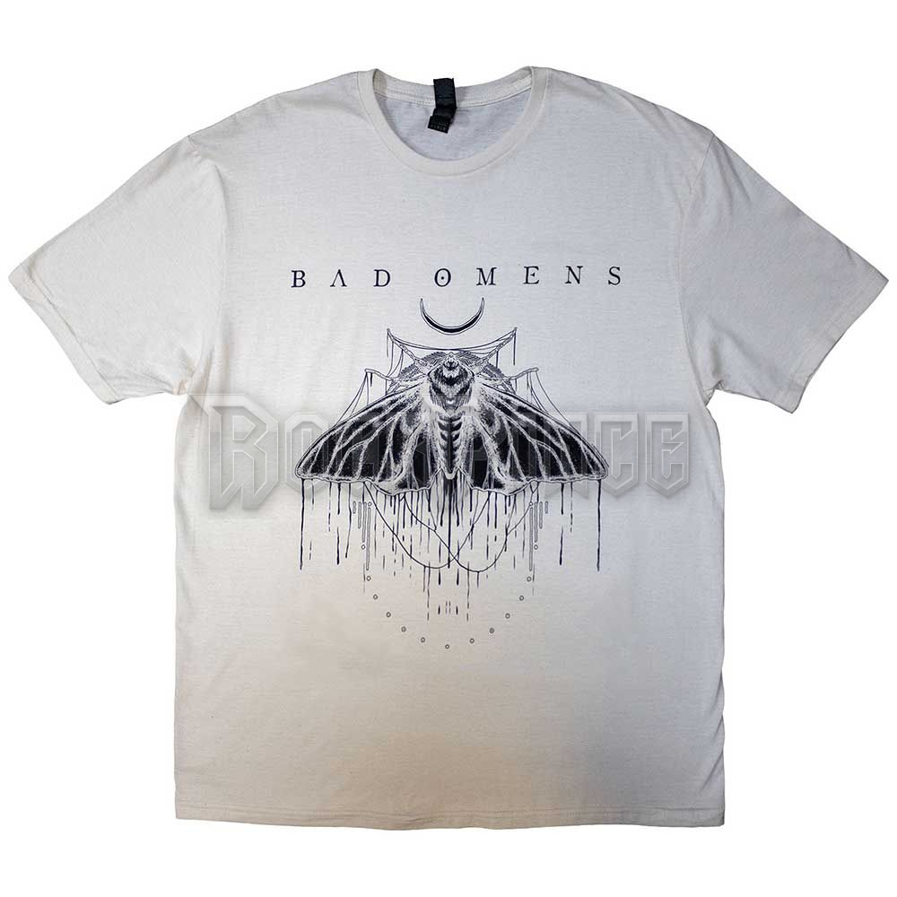 BAD OMENS - MOTH - WHITE - UNISEX PÓLÓ - BOTS05MNAT