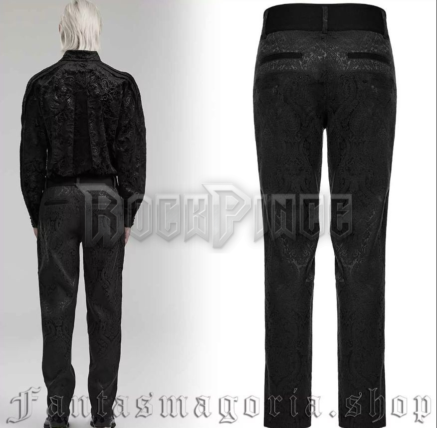 ROMANTIC GOTH TROUSERS - WK-589/BK/M