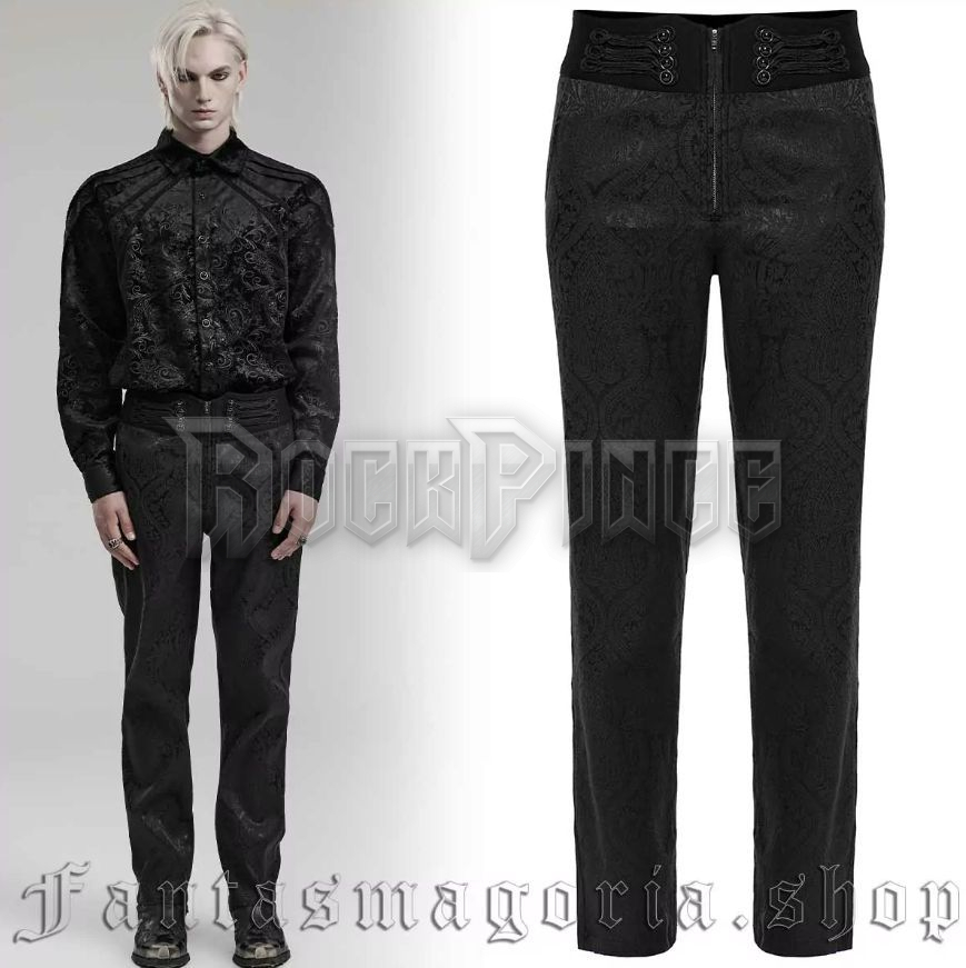 ROMANTIC GOTH TROUSERS - WK-589/BK/M