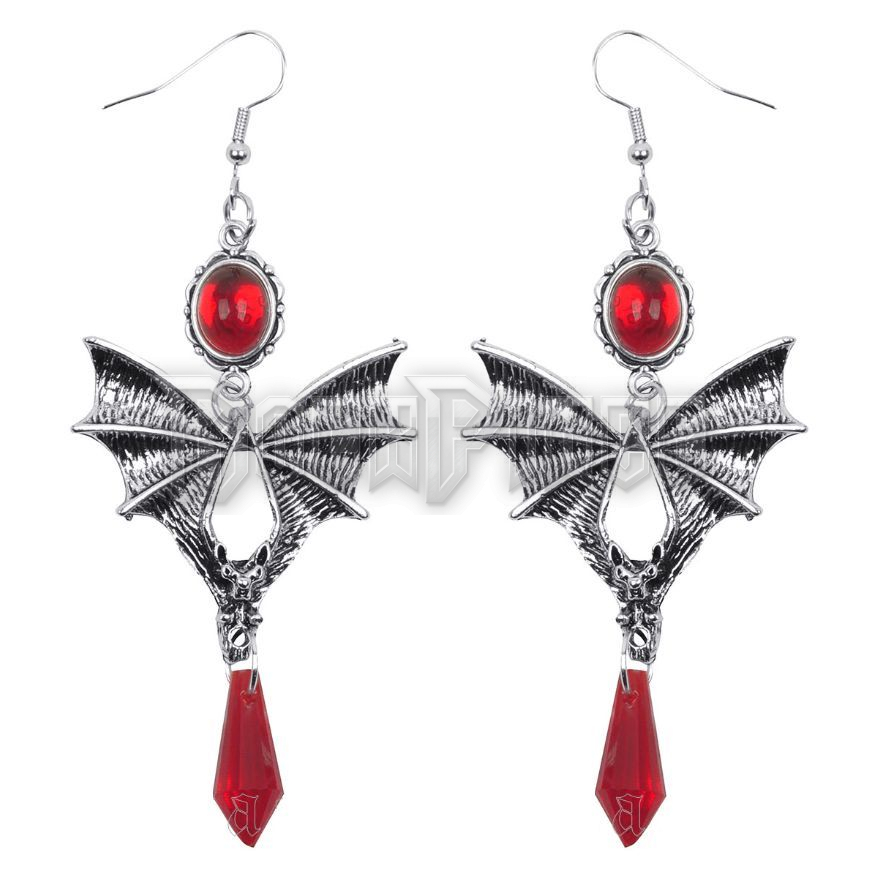 BLOODY BAT EARRINGS - FÜLBEVALÓ - AER002