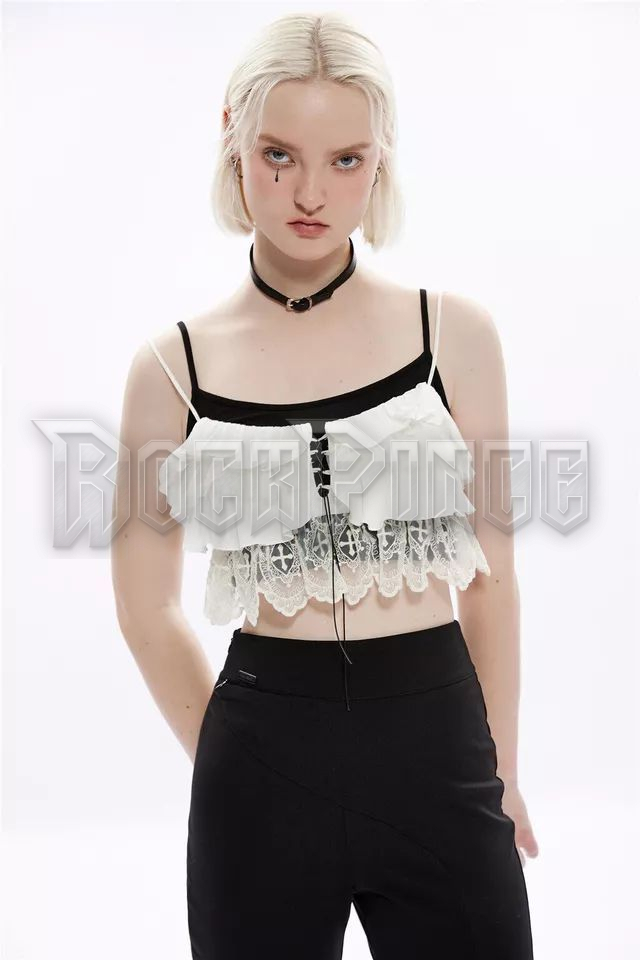 PEONY - crop top OPT-775DDF/WH