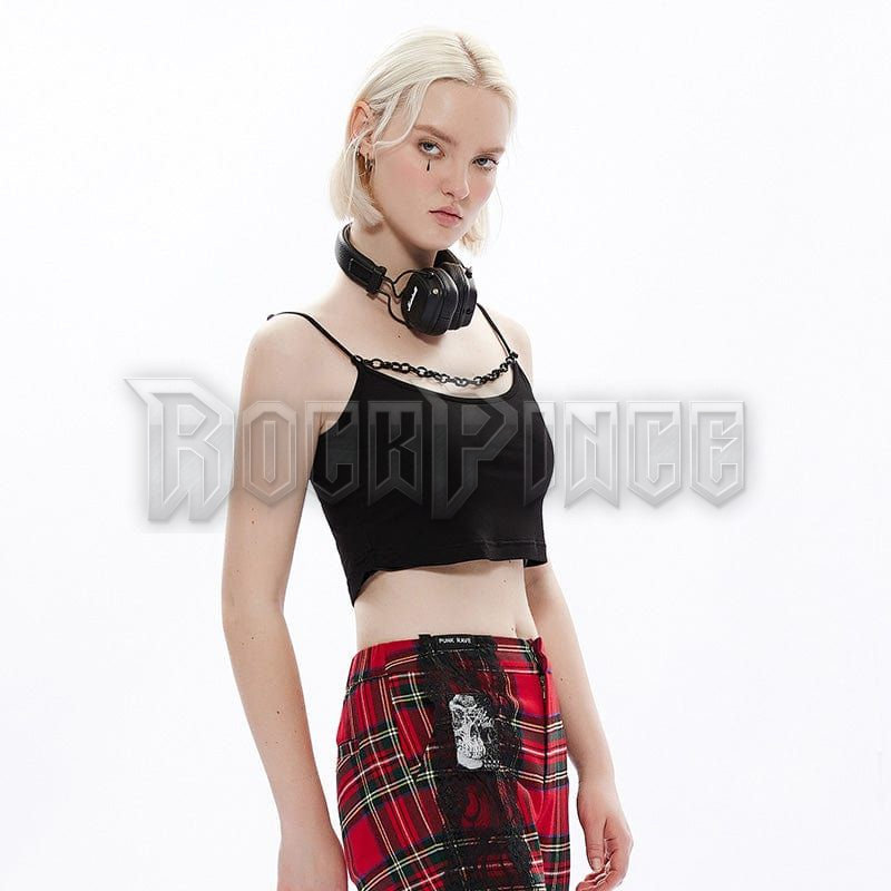 CHAIN REACTION - crop top OPT-778/BK