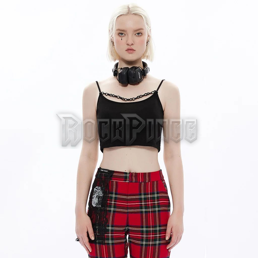 CHAIN REACTION - crop top OPT-778/BK