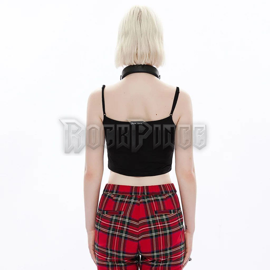 CHAIN REACTION - crop top OPT-778/BK