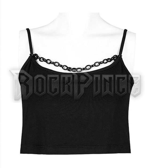 CHAIN REACTION - crop top OPT-778/BK