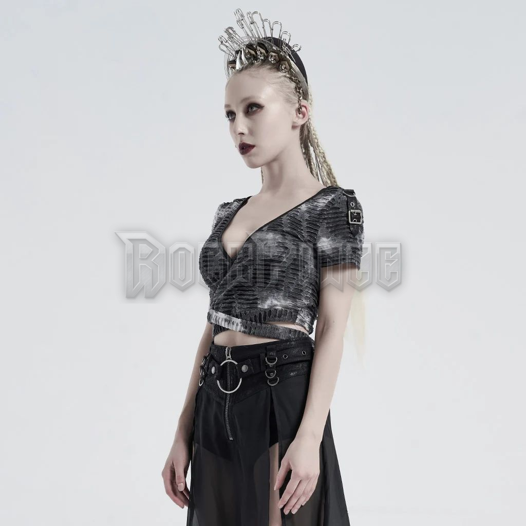 TERROR - crop top WT-647/BK-BL